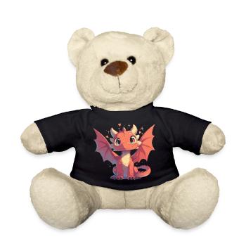 Dragon Dragon - Teddy Bear - black - Front