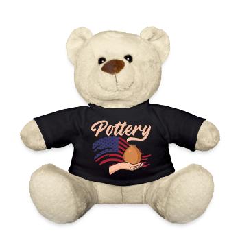 Ceramic Crafts American Style - Teddy Bear - black - Front