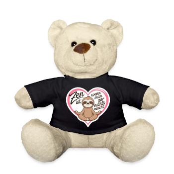 Zen Ist, Wenn Man Gar Nichts Macht - Teddy - Schwarz - Vorne