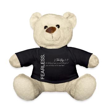 Furchtlos - 2. Timotheus 1:7 Christlicher Plan - Teddy - Schwarz - Vorne