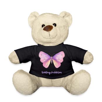 Schmetterling –Zauberhaftes Butterfly Design - Teddy - Schwarz - Vorne