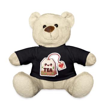 Kawaii Teebeutel Herzdesign - Teddy - Schwarz - Vorne