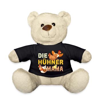 Die Hühner Mama Muttertag Mutterschaft Mama - Teddy - Schwarz - Vorne