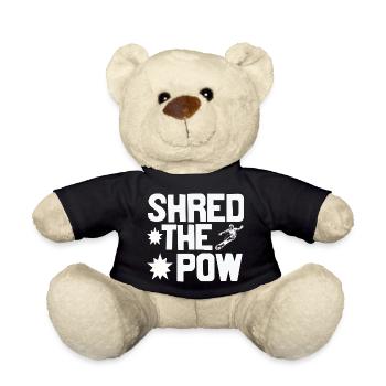 Shred the pow - Teddy Bear - black - Front