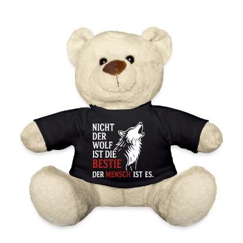 CoolesWolfs design with saying - Teddy Bear - black - Front