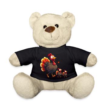 Thanksgiving Truthahn Baby - Teddy - Schwarz - Vorne