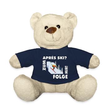 Zum Après-Ski? Folge mir! – Hüttengaudi Spruch - Teddy - French Navy - Vorne