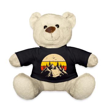 Wandern Wanderer Bergsteiger Geschenk - Teddy - Schwarz - Vorne