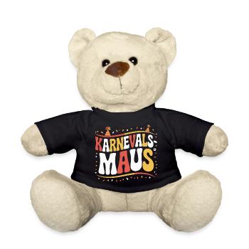 Karnevalsmaus Karneval Köln Kölner Karnevals Maus - Teddy - Schwarz - Vorne