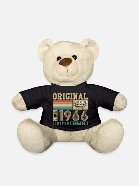 Original 1966 Jahrgang Vintage Geburtstag Retro - Teddy - Schwarz
