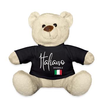 Born in Italy, originally from Italy - Teddy Bear - black - Front