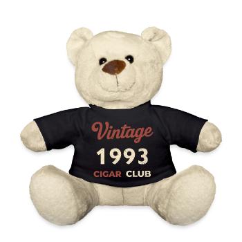 Vintage 1993 Cigar Club Rétro Naissance Année Cadeau - Nounours - noir - Devant