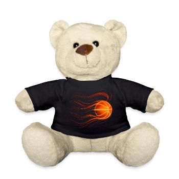 Basketball Basketballer Geschenkidee Baller Bball - Teddy - Schwarz - Vorne
