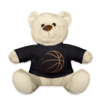 Basketball Basketballer Geschenkidee Baller Bball - Teddy - Schwarz - Vorne