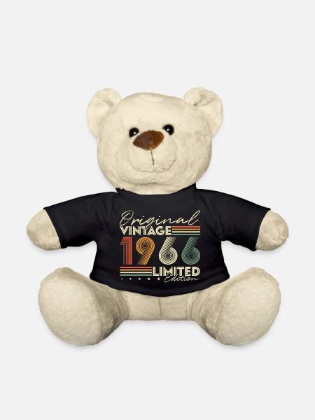 Original 1966 Jahrgang Vintage Geburtstag Retro - Teddy - Schwarz