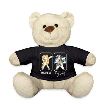 Drôle de Karaté Licorne Papa Dab Dab Don d’Arts Martiaux - Nounours - noir - Devant