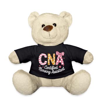 Caregiver Saying Funny Caregiver Gift - Teddy Bear - black - Front