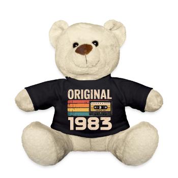 Original 1983 Vintage 1983 Rétro Anniversaire - Nounours - noir - Devant