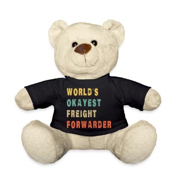 Der beste Spediteur der Welt – Witzige Logistik - Teddy - Schwarz - Vorne