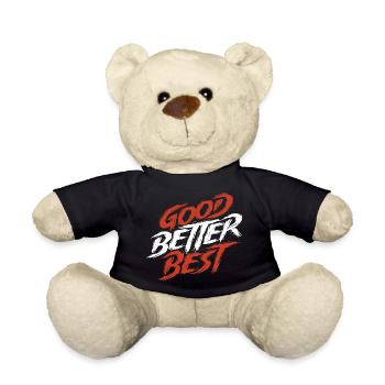 Gut, besser, bestes Bärenranking, lustige Natur. - Teddy - Schwarz - Vorne