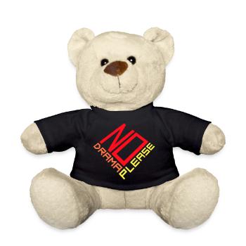 No Drama Please Rest Relaxation Relax Chill Fun - Teddy Bear - black - Front