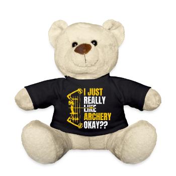 Archery - Teddy Bear - black - Front