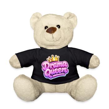 Drama Queen Crown - Teddy Bear - black - Front