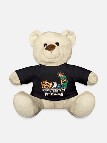 Tierarzt Tiermediziner - Teddy - Schwarz