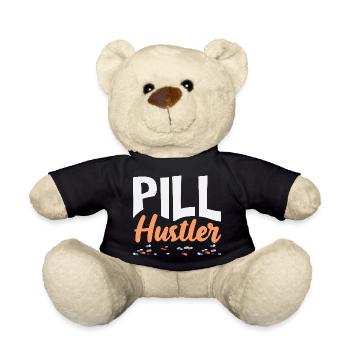 Pill Hustler Apotheker Pharmazietechniker - Teddy - Schwarz - Vorne