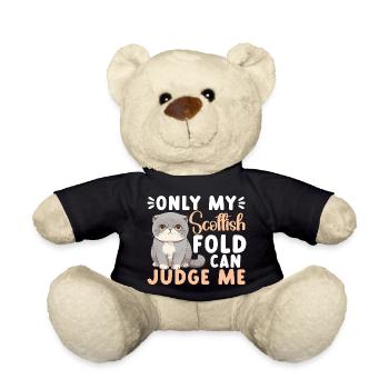 Propriétaire de chat, nourriture, peluche de chats, amoureux des chats, - Nounours - noir - Devant