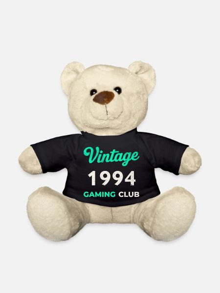 Vintage 1994 – Gaming Club Retro Geburtsjahr - Teddy - Schwarz