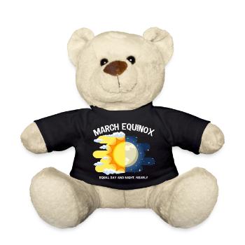 March Equinox Equal Day And Night Ostara - Teddy Bear - black - Front