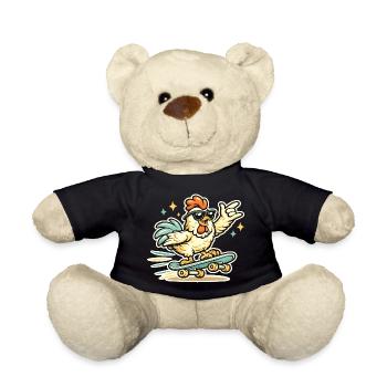 Sonnenbrillen-Henne Auf Skateboard - Teddy - Schwarz - Vorne