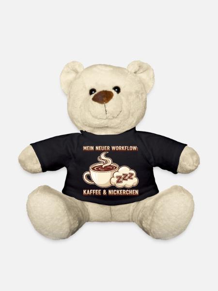 Mein Workflow Kaffee Nickerchen - Teddy - Schwarz