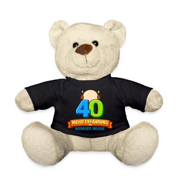40 More experience Less hair - Teddy Bear - black - Front