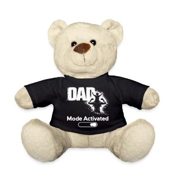 Dad Mode Activated Shirt Funny Father Gift - Teddy - Schwarz - Vorne
