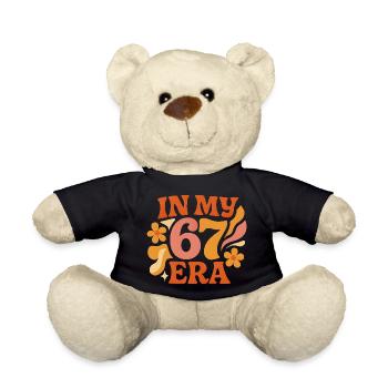 In My 67 Era Italian Brainrot Humor Geburtstag - Teddy - Schwarz - Vorne