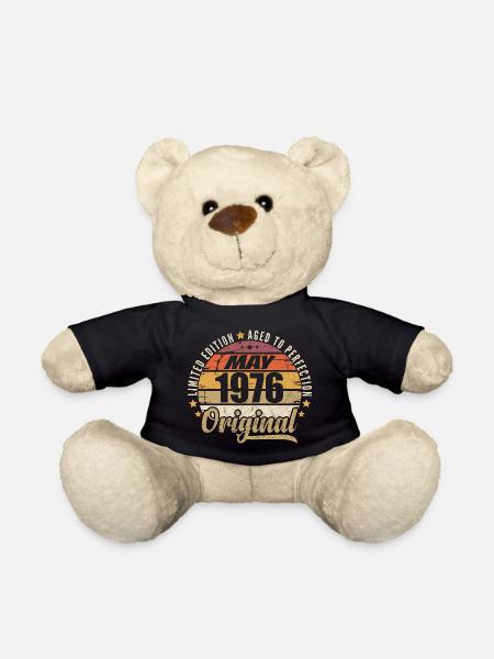 Vintage Design Mai 1976 Limitierte Auflage Mai 1976 - Teddy - Schwarz