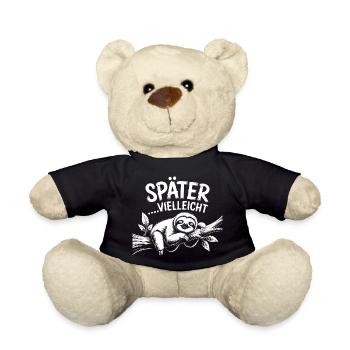 Später Vielleicht Sloth - Teddy - Schwarz - Vorne