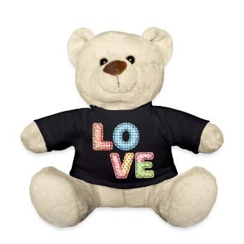 Patchwork Design Patchwork Patchwork Patches colorés - Nounours - noir - Devant
