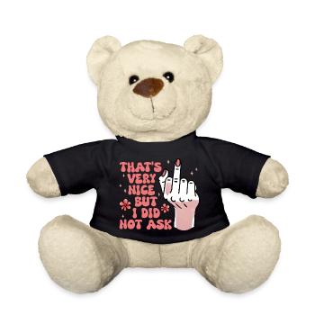 Sarcastique, je n’ai pas posé la question féministe - Nounours - noir - Devant