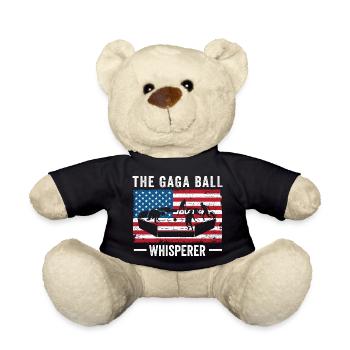 Gaga Ball Whisperer USA-Flagge - Teddy - Schwarz - Vorne