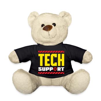 Tech Support Employee Gear Industrial - Teddy Bear - black - Front