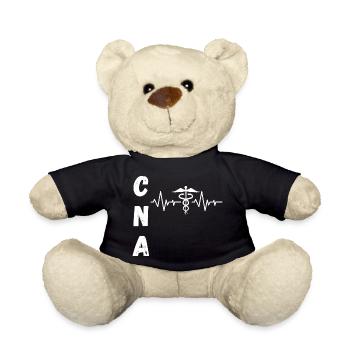 CNA Nurse - Certified Nursing Assistant Healthcare - Teddy Bear - black - Front