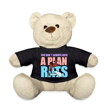 Rat, house rat, rat owner, rat lover - Teddy Bear - black - Front