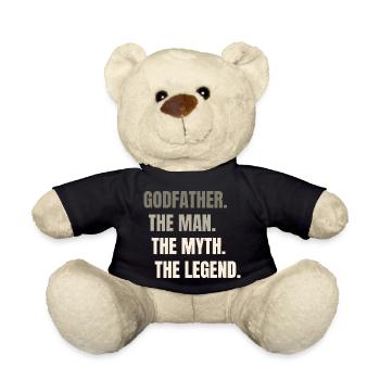 Die Legende des Menschenmythos — Kühne Typografie - Teddy - Schwarz - Vorne