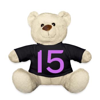 15 - Teddy Bear - black - Front