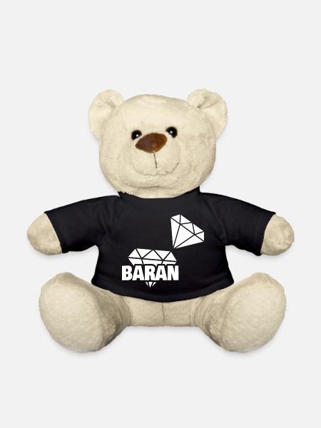 Geometrischer Schmetterling Baran - Teddy - Schwarz