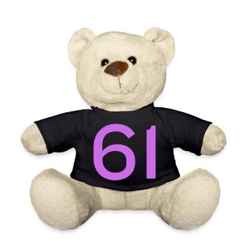 61 - Teddy Bear - black - Front