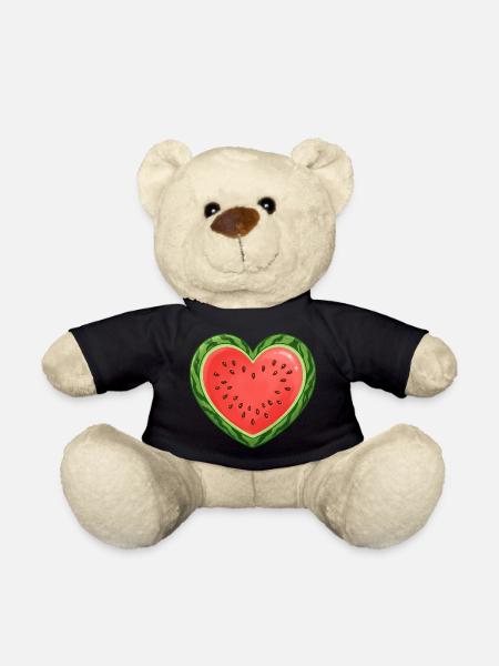 Wassermelonenherz - Teddy - Schwarz